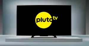 The logo of Paramount-owned streaming service Pluto TV. (Graphic by The Desk)