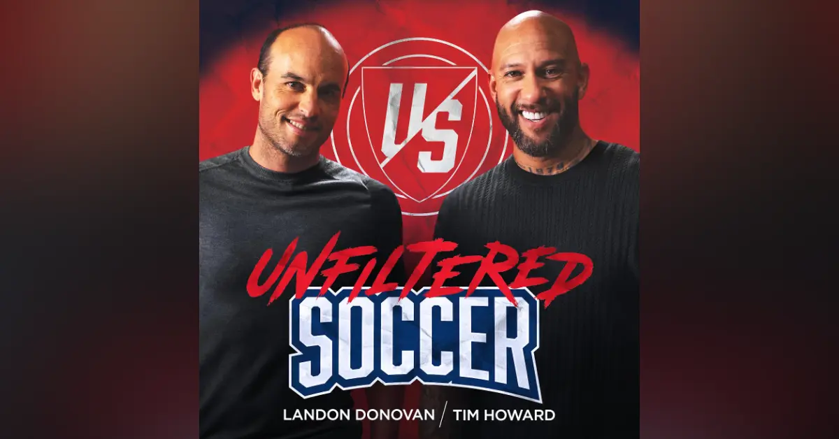 Landon Donovan and Tim Howard host the "Unfiltered Soccer" podcast, produced and distributed by Sinclair. (Courtesy photo)