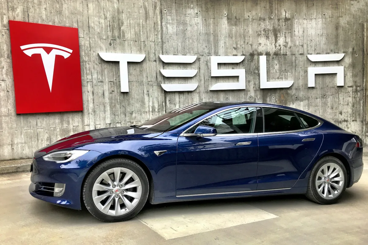 A Tesla vehicle at a service facility in Bern, Switzerland. (Photo via Unsplash)