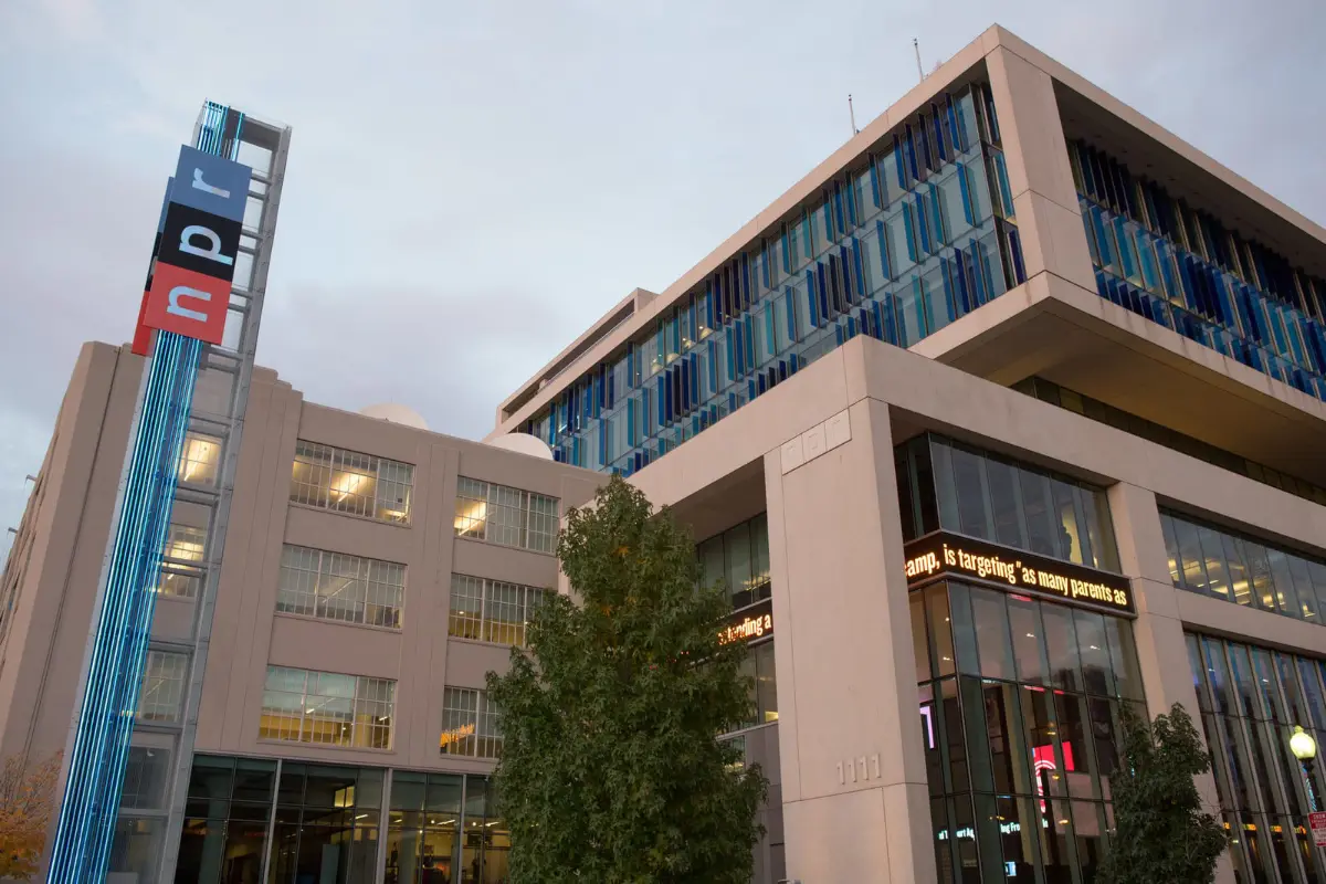 The headquarters of NPR in Washington, D.C. (Photo by Allison Shelley/NPR/Handout)