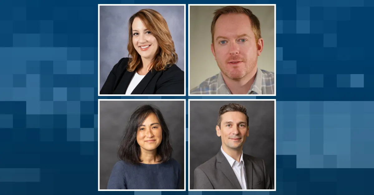 Clockwise, from top left: Melissa Boag, Brian Blum, Thibault Hermenault, Minh Vo. (Courtesy images, Graphic by The Desk)