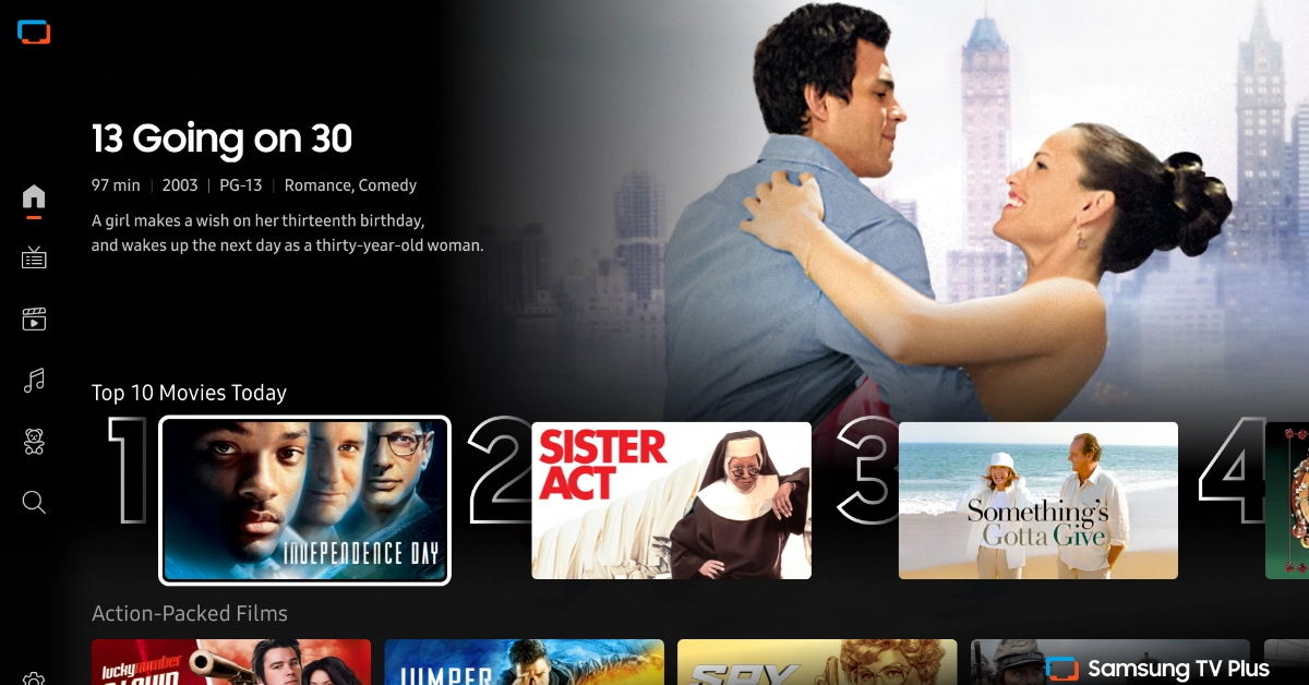 The new interface of Samsung TV Plus includes personalized recommendations powered by artificial intelligence. (Courtesy image)
