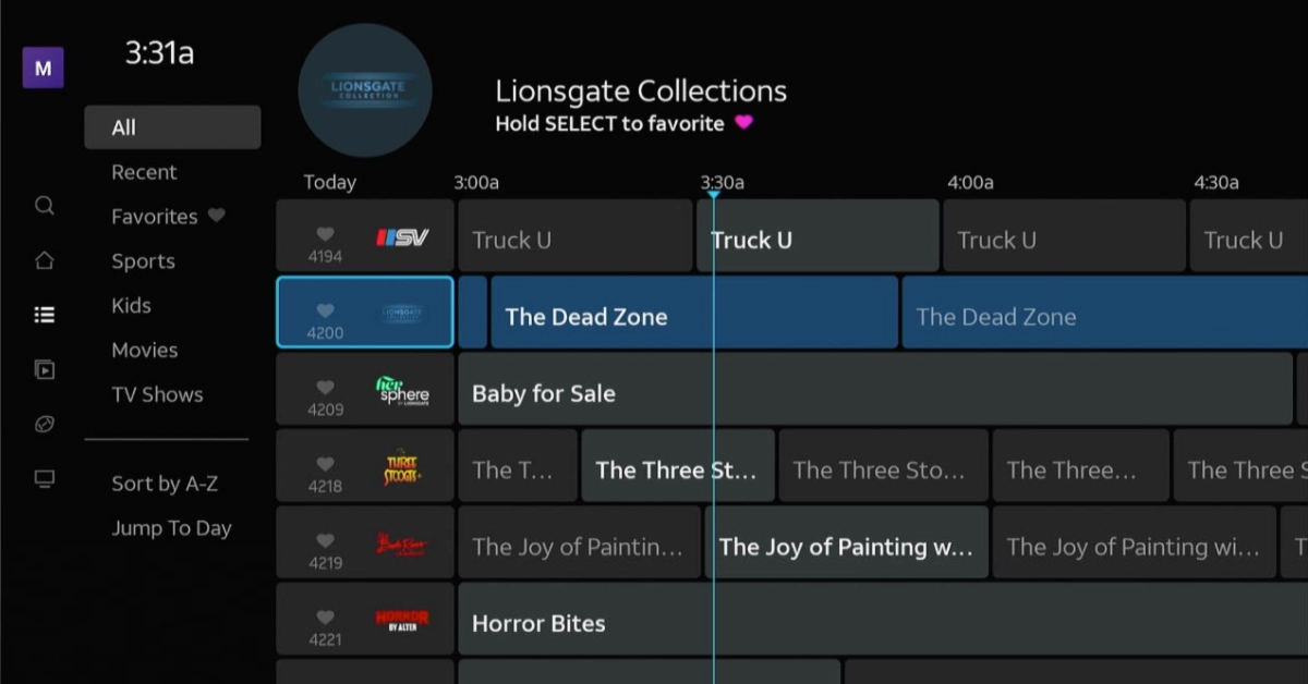 DirecTV subscribers and MyFree DirecTV streamers can watch movies and shows from Lionsgate through a curated collection. (Graphic by The Desk)