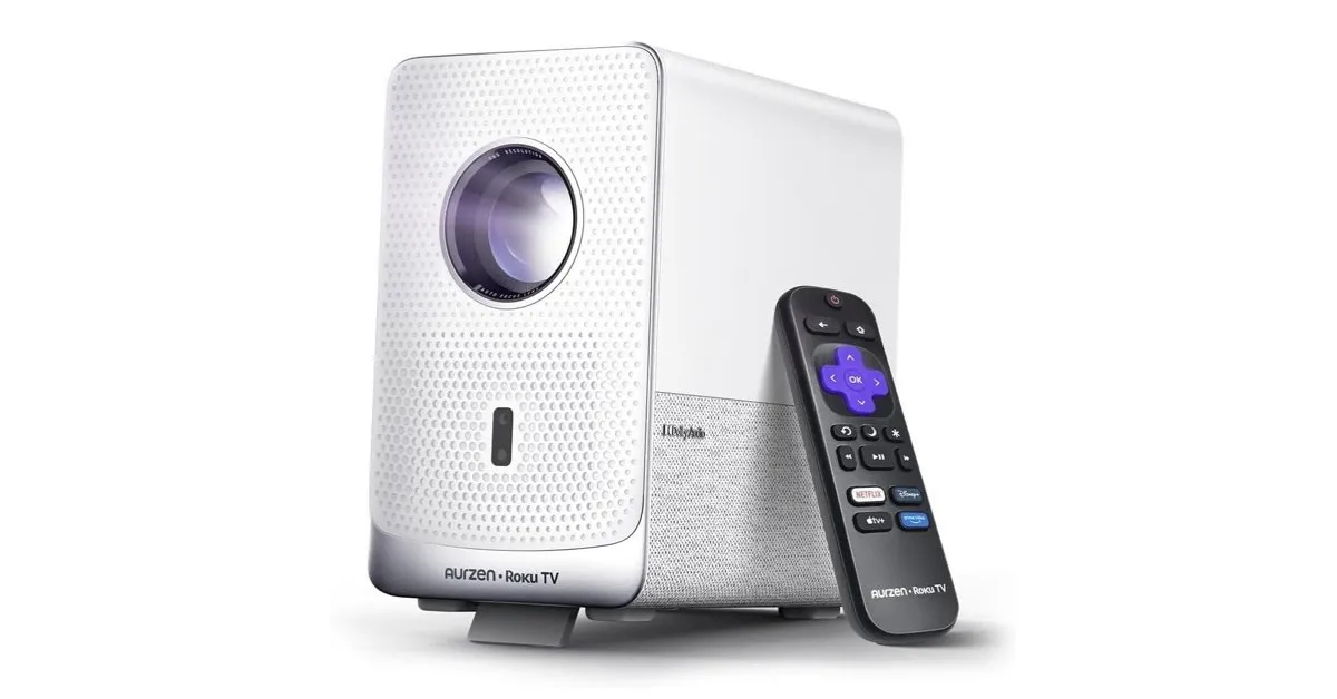 Roku smart projector made by Aruzen