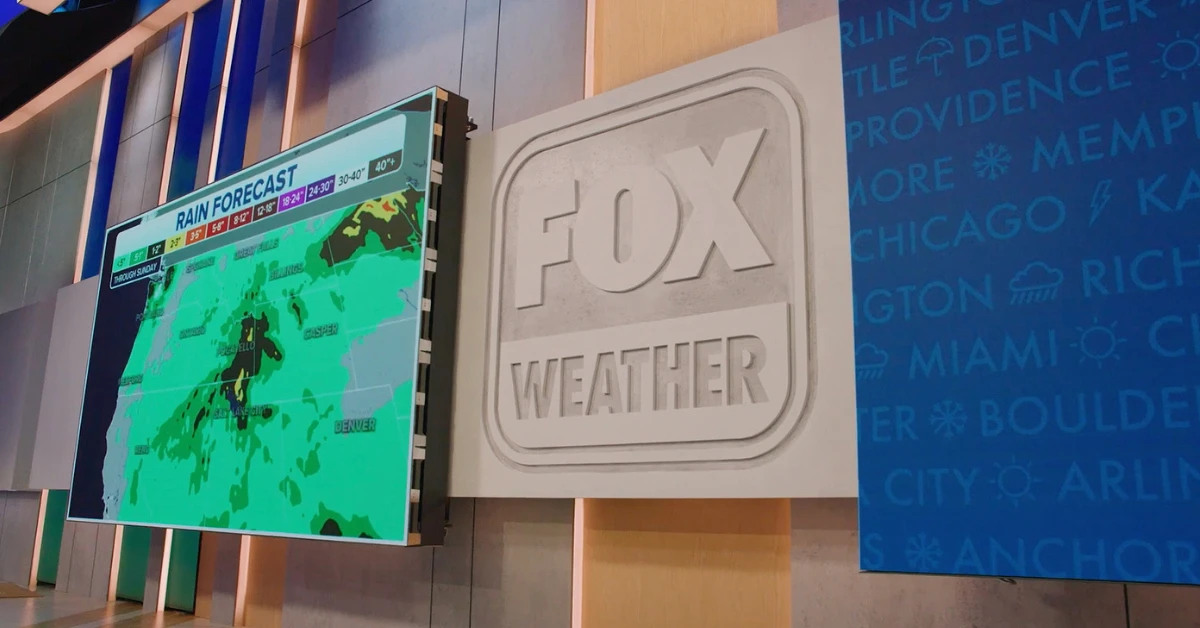 The Fox Weather studio as it appeared in 2021. (Courtesy photo)