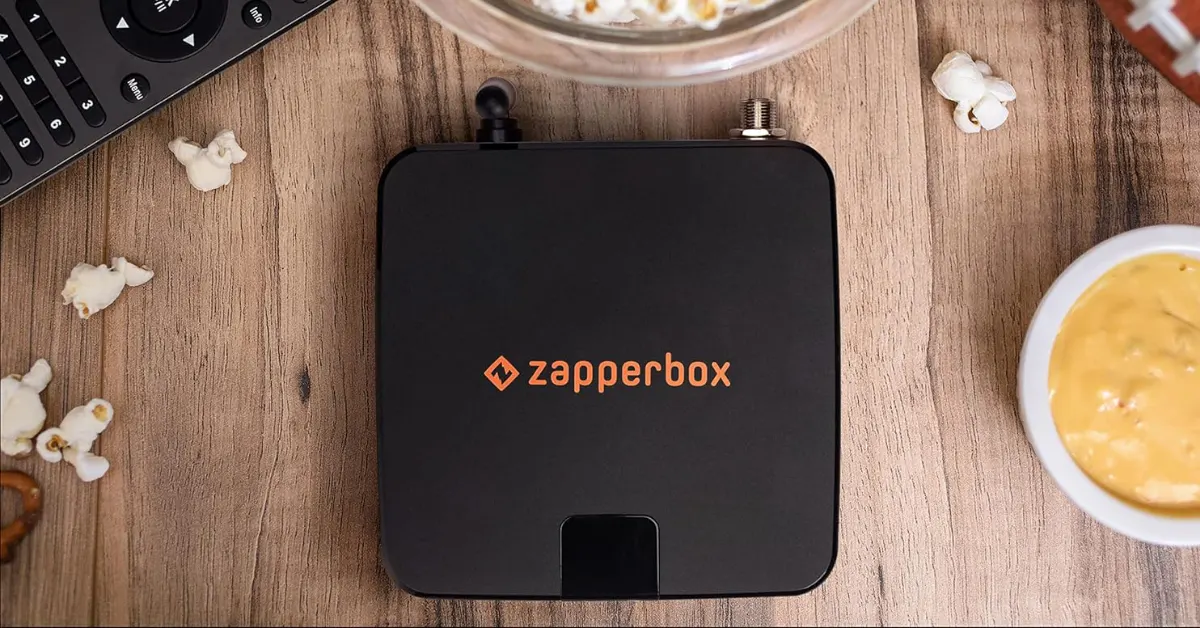 blank zapperboaThe ZapperBox allows TV fans to watch ATSC and NextGen TV broadcast signals. (Photo via Zapperbox storefront, Graphic by The Desk)x webp td