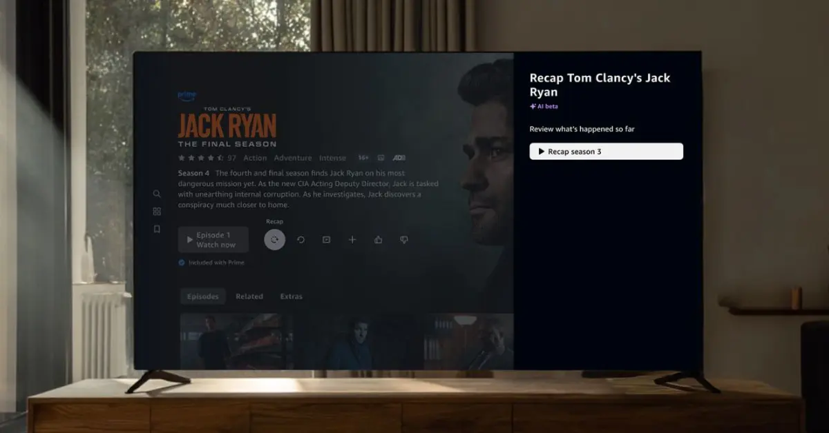 Amazon's new Video Recaps feature use artificial intelligence to quickly reconnect streamers to the storylines and characters of certain shows. (Courtesy image)