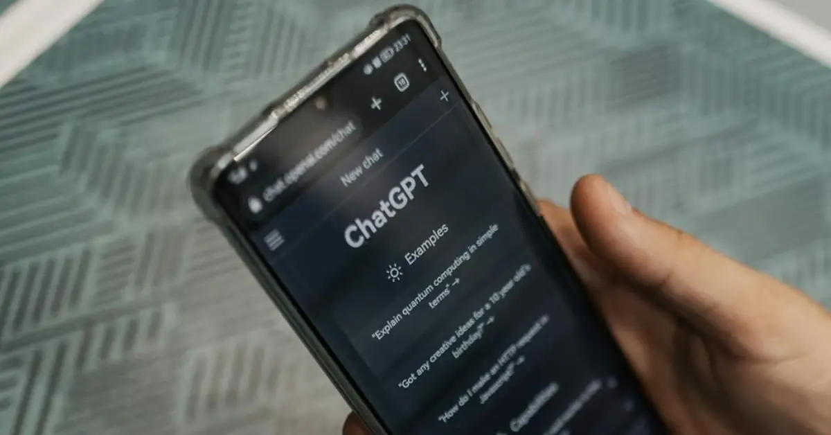 ChatGPT on a smartphone. (Stock photo by Matheus Bertelli)