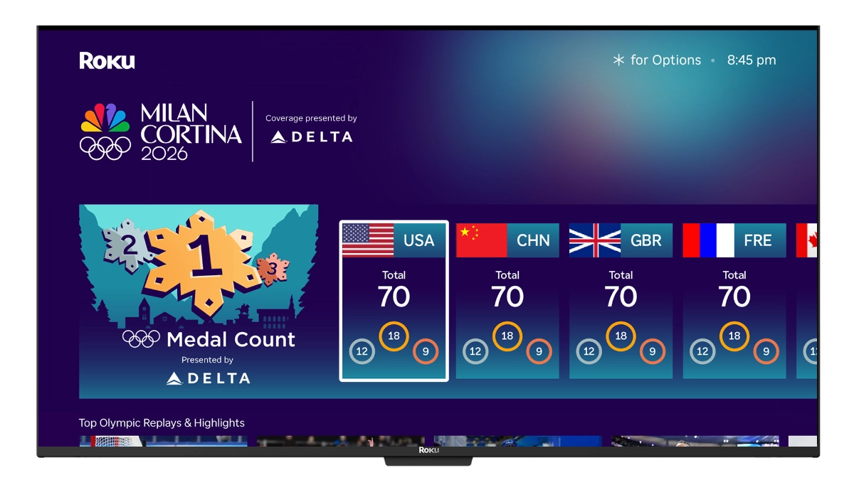 STORY ONLY Roku Olympics Winter NBC WEBP TD NBC Universal and Roku have teamed up on the Winter Olympics Experience, a dedicated portal covering the games on Roku smart TVs and streaming devices. (Courtesy image)