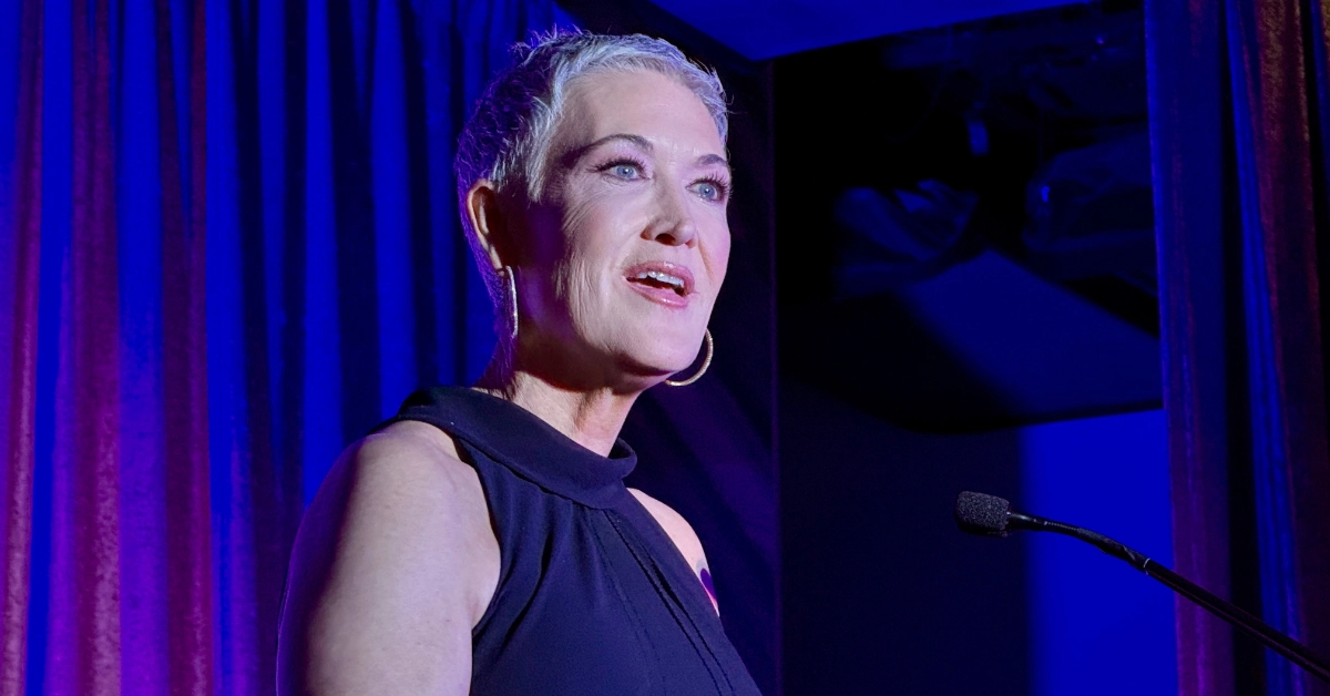 Jennifer Griffin accepts the First Amendment Award from the Radio Television Digital News Association in March 2026. (Courtesy photo, supplied by Fox News Media)