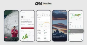 The CNN Weather app offers forecasts and climate-related stories. (Courtesy image)