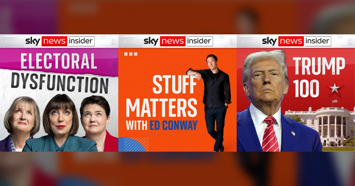 BLANK Sky News Podcasts WEBP TD (Courtesy inset image, Graphic by The Desk)