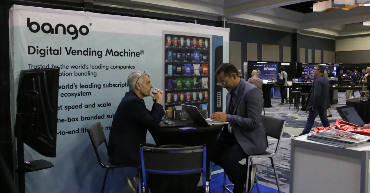 The Bango booth at the exhibition hall of StreamTV Show in Denver as photographed on June 17, 2026. (Photo by Matthew Keys for The Desk)