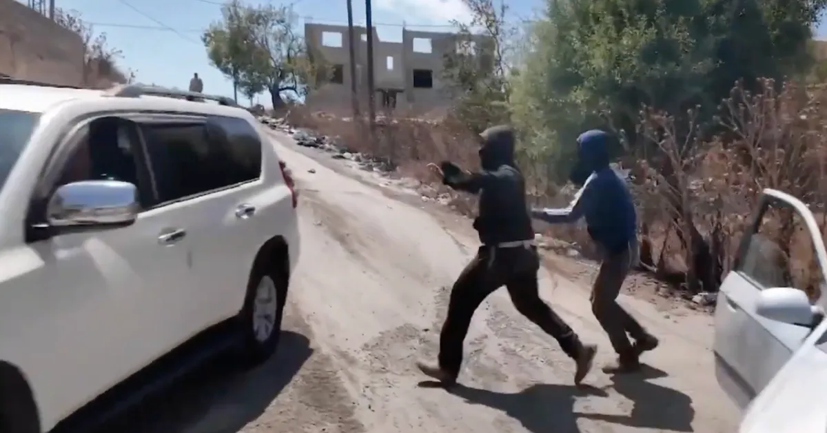 BLANK NBC News 2 Palestine Attack WEBP TD A Palestinian woman and a news crew from NBC were attacked during an interview in August 2026. (Still frame via broadcast, courtesy NBC News)