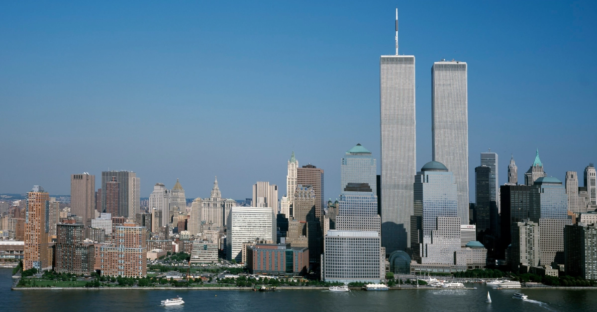 BLANK World Trade Center Generic Image WEBP TD The original World Trade Center featured the famed "Windows on the World" restaurant in the North Tower. (Photo by Carol M. Highsmith, Courtesy Library of Congress)