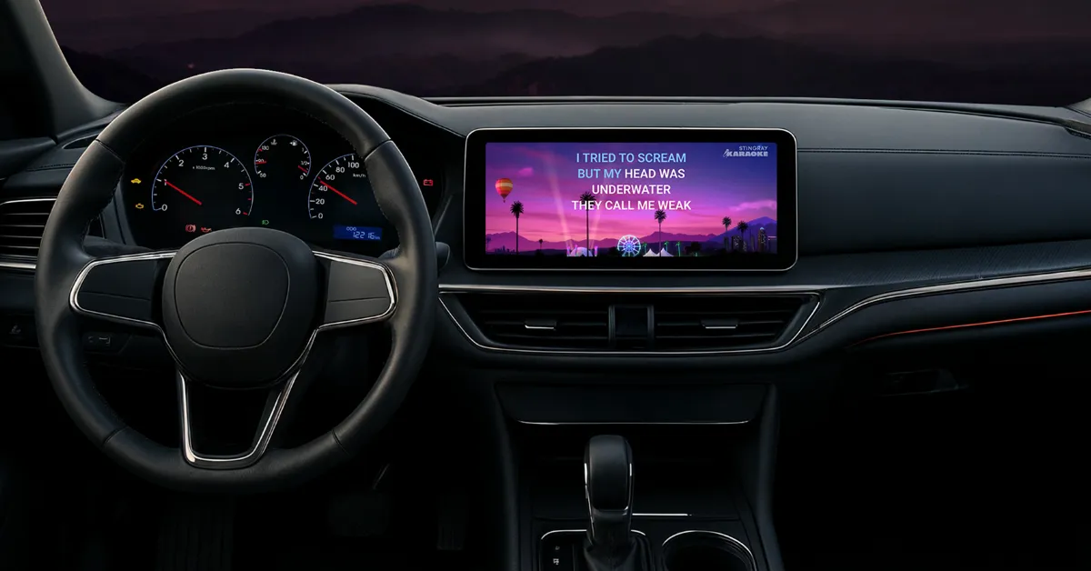 Stingray is bringing karaoke to vehicles in places like China, where there is high demand for karaoke applications in vehicles. (Courtesy image, Graphic by The Desk)