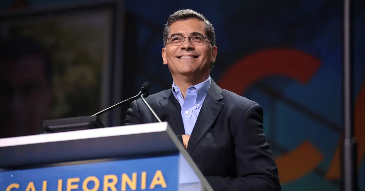 California gubernatorial candidate Xavier Becerra speaks at a political event in 2019. At that time, Becerra was the state's attorney general. (Gage Skidmore)