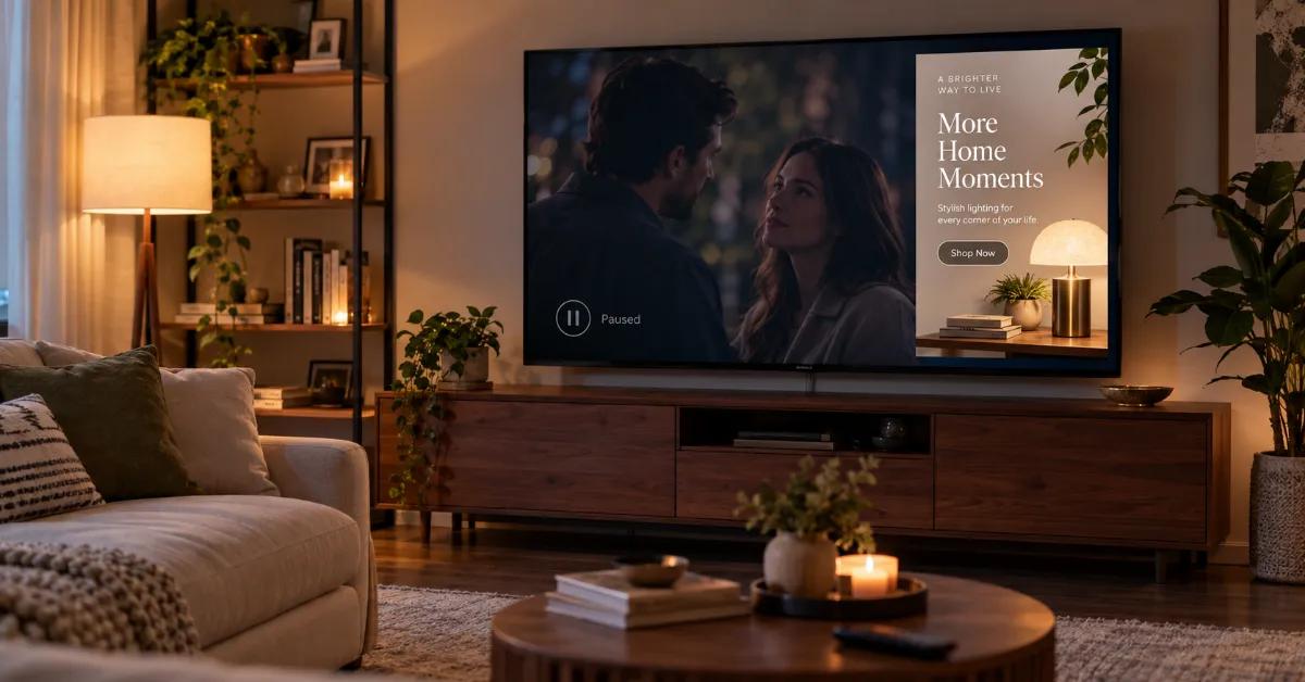 Pause ads help streaming video platforms earn incremental revenue based on viewer interactions. (Stock photo by The Desk)