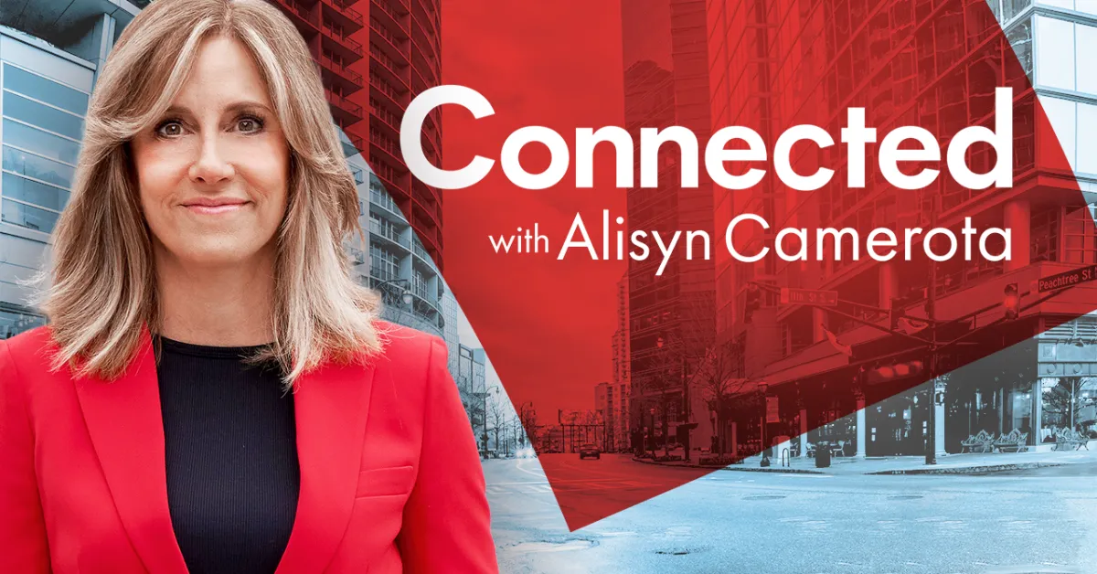 Promotional graphic for Connected with Alisyn Camerota on Scripps News.