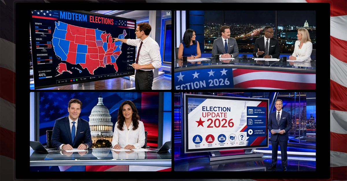 DIRECTV's Election HQ pop-up channel will feature live coverage from four channels — Fox News, MS NOW, CNN and Newsmax — along with real-time election results from key national and regional races powered by the AP. (Courtesy image)