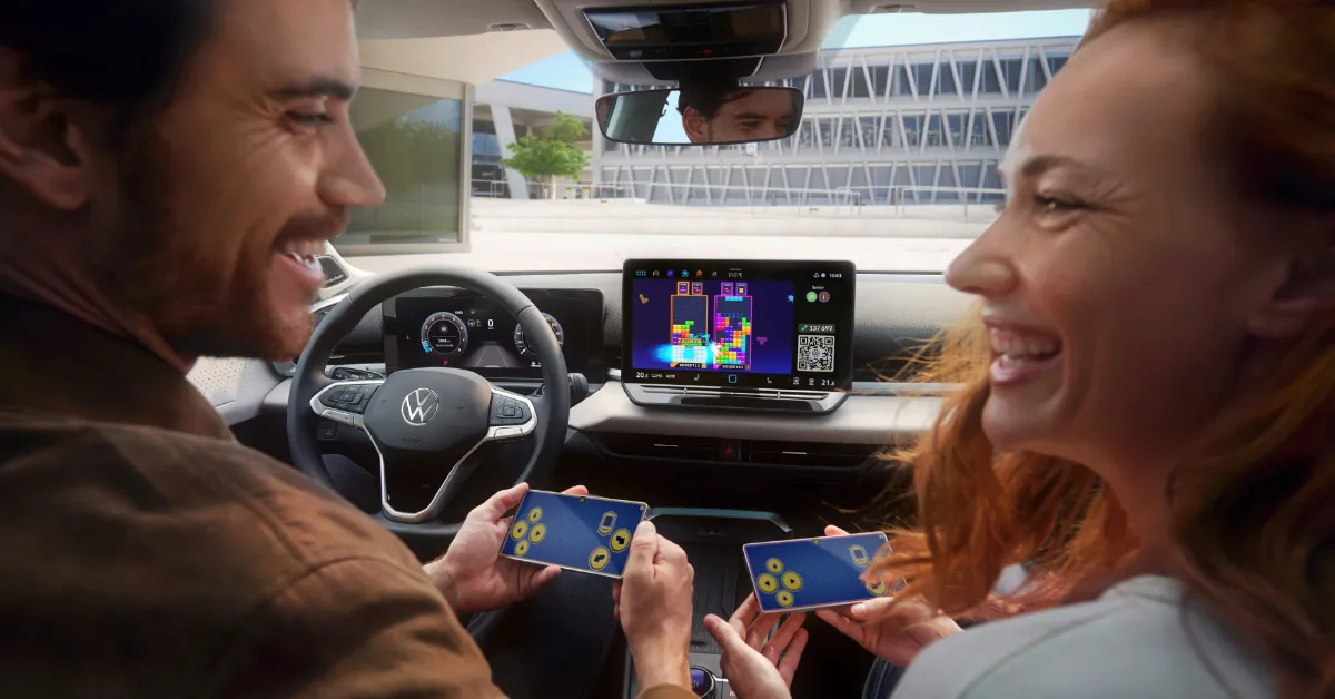 BLANK Tetris Volkswagen WEBP Td Drivers will be able to play Tetris in their Volkswagen cars, so long as they're parked. (Courtesy image)