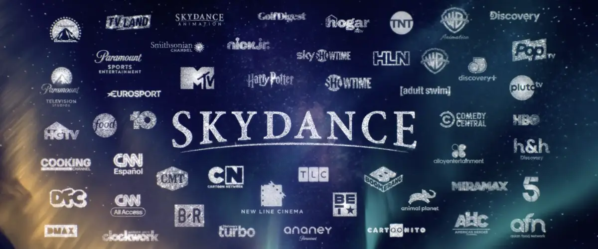 STORY ONLY Skydance Logo Soup WEBP TD Skydance, the name given to the combined Paramount and Warner Bros Discovery, will consist of dozens of movie studios, TV channels and entertainment brands. (Courtesy image)